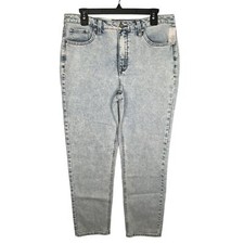 Seven7 jeans NWT women  s size 10 High Rise light wash Slim Straight Lynx color