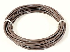 AUTOMOTIVE WIRE 12 GAUGE HIGH TEMP GXL COPPER WIRE BROWN W GRAY STRIPE 25' U.S.A