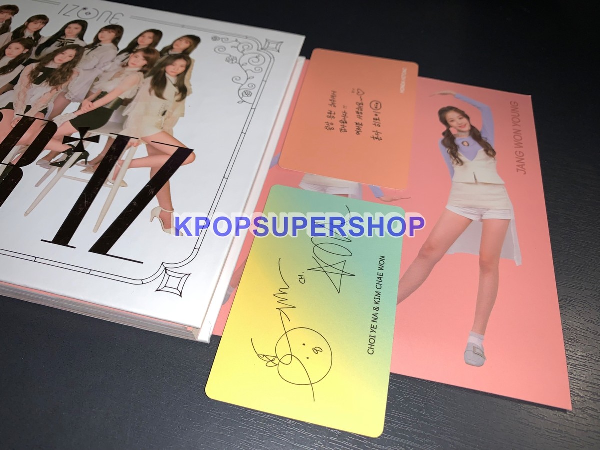 IZ*ONE 1st Mini Album Color*IZ CD Hitomi + Unit Photocards Rare