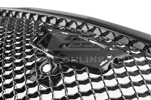 Blackwing Style GLOSS BLACK Front Bumper Grille Cover For 16-20 Cadillac CT6 - Picture 9 of 10