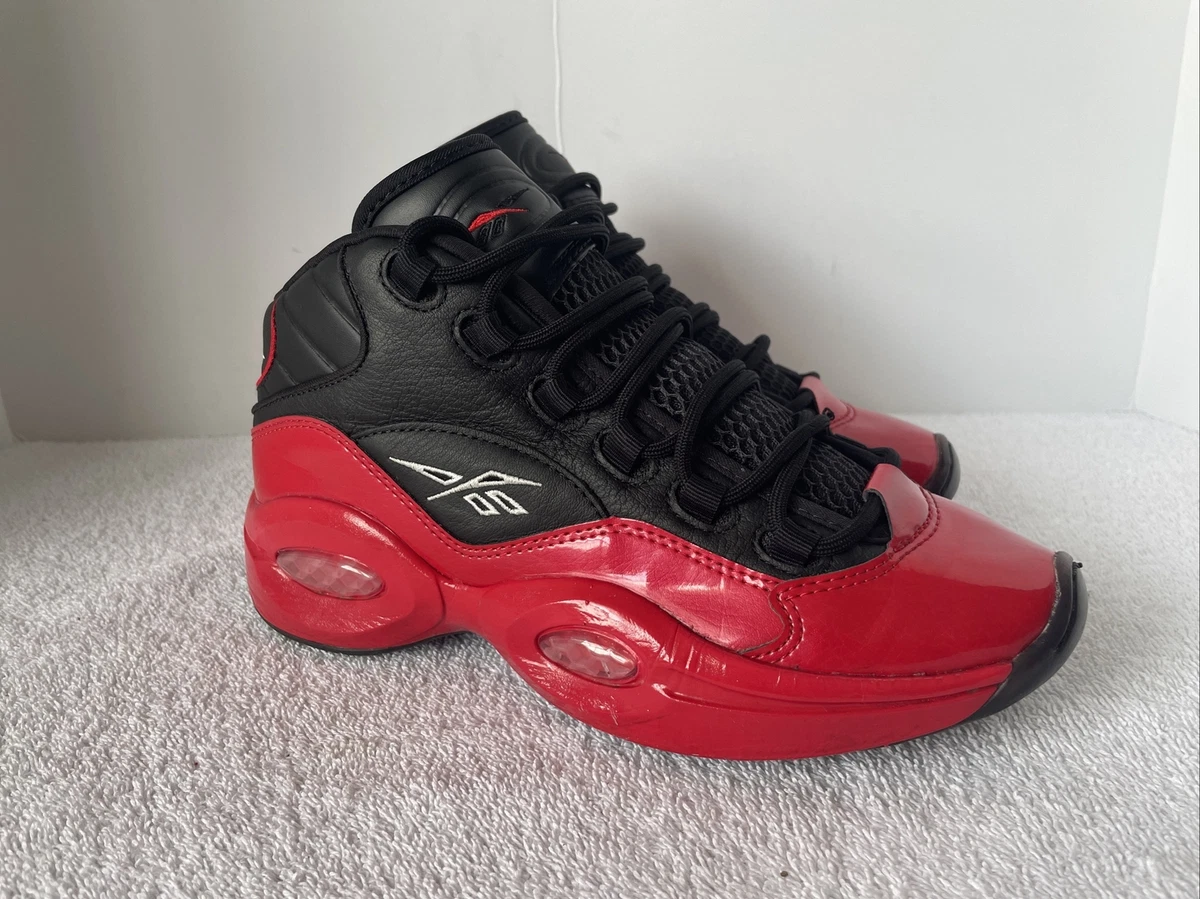 Reebok Allen Iverson Q3 Question Black Red Men SZ 6 Mid 059503 AI 3 Q Hexalite