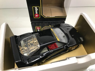 BBURAGO 3032 FERRARI F40 GOLDLINE 1993 -BLACK 1:18 ex rare- HIGH