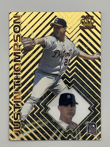 1997 Pacific Prism Invincible Justin Thompson #34 card