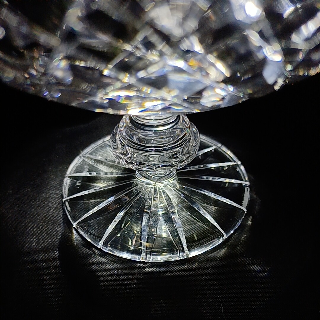 TIPPERARY DOVE HILL CENTERPIECE FOOTED BOWL, Cut Lead Crystal, 6 1/2 ", IRELAND