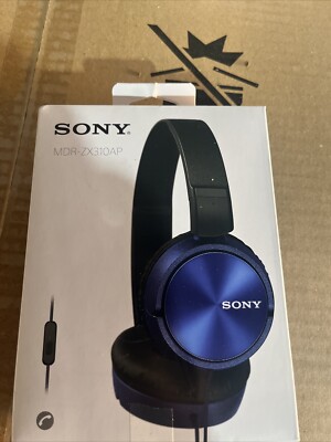 Sony MDR-ZX310AP Blue Over the Ear Stereo Headset