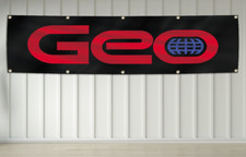 Geo Banner Flag 2X8ft Storm Metro Spectrum General Motors Garage Man Cave