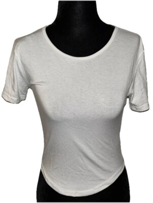 Abel White Short Sleeve Small Round Neck Shirt