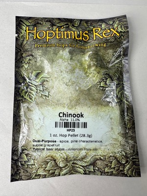 1 oz Chinook Hops Pellets Fresh Beer APA Homebrew Alpha 11.0%