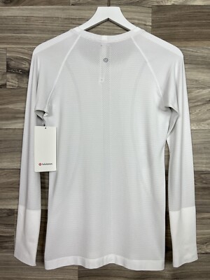 Lululemon Swiftly Tech Long Sleeve 2.0 Size 8 🤍 White *Flaw