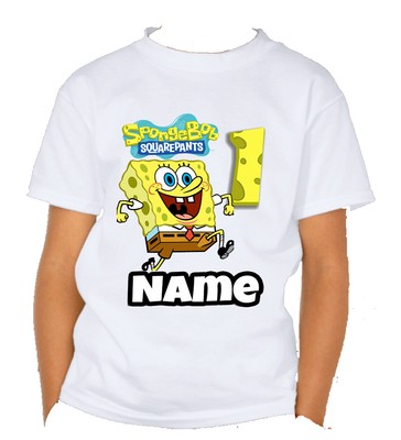 Spongebob Birthday Shirt NAME 
