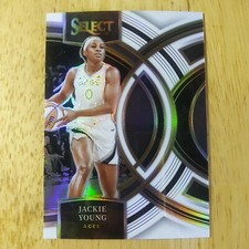 Jackie Young | 2024 Panini Select WNBA Premier Level #180 White Prizm /99
