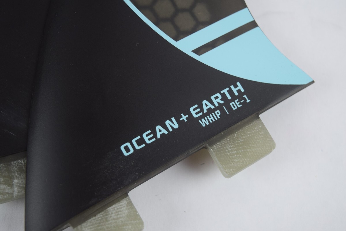 NIB! $90 Ocean & Earth OE-1 Whip Thruster Fin Surfboard Black Blue