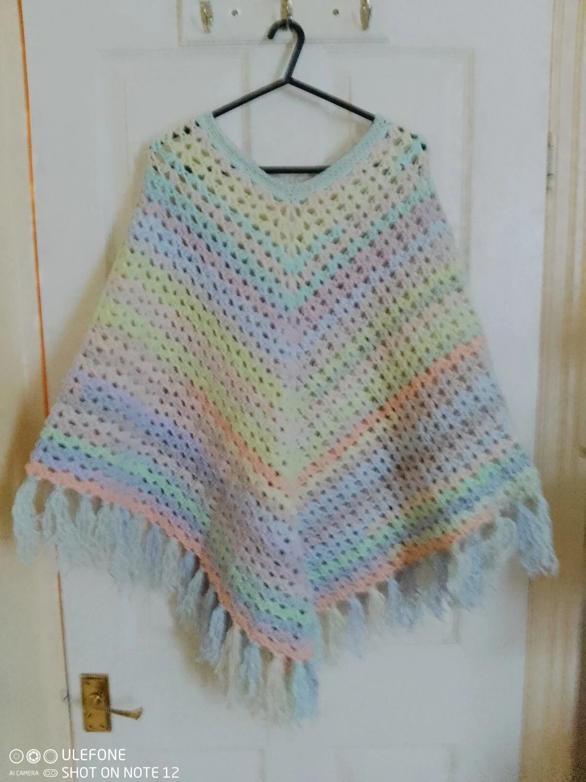 Multicoloured Poncho by Christine's crafts