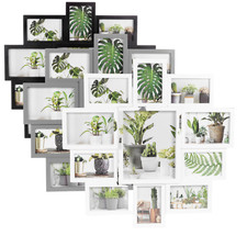 Large Multi Aperture Collage Picture Frame Holds 9/11/18 Photos 6x4 Wood Look