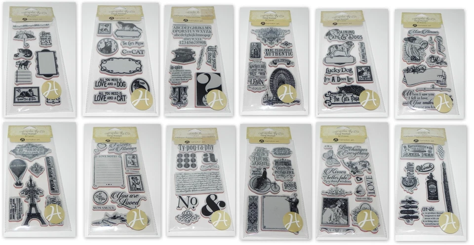 CONJUNTOS GRÁFICOS 45 SELOS DE BORRACHA ADERENTES MÁSCARA DE NATAL CHÁ PARISIENSE FEIRA MUNDIAL - Imagem 2 de 4