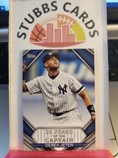 Derek Jeter 2020 Topps 20 YEARS OF THE CAPTAIN #YOC-00 New York Yankees HOF