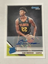 2019-20 Panini Donruss Basketball #209 Cam Reddish Rated Rookie RC Auto Card G