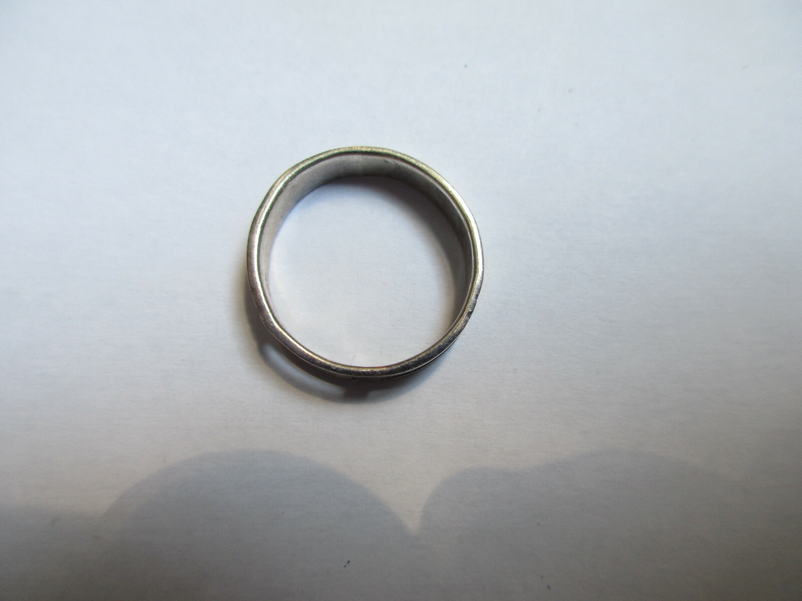 925 SILVER Two Rectangle Design Ring  5 MM WIDE S… - image 5