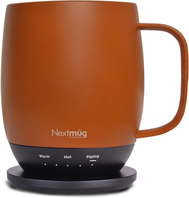 Smart Self-Heating Coffee Mug: 14oz Ceramic Spice - Perfectly Hot Beverages
