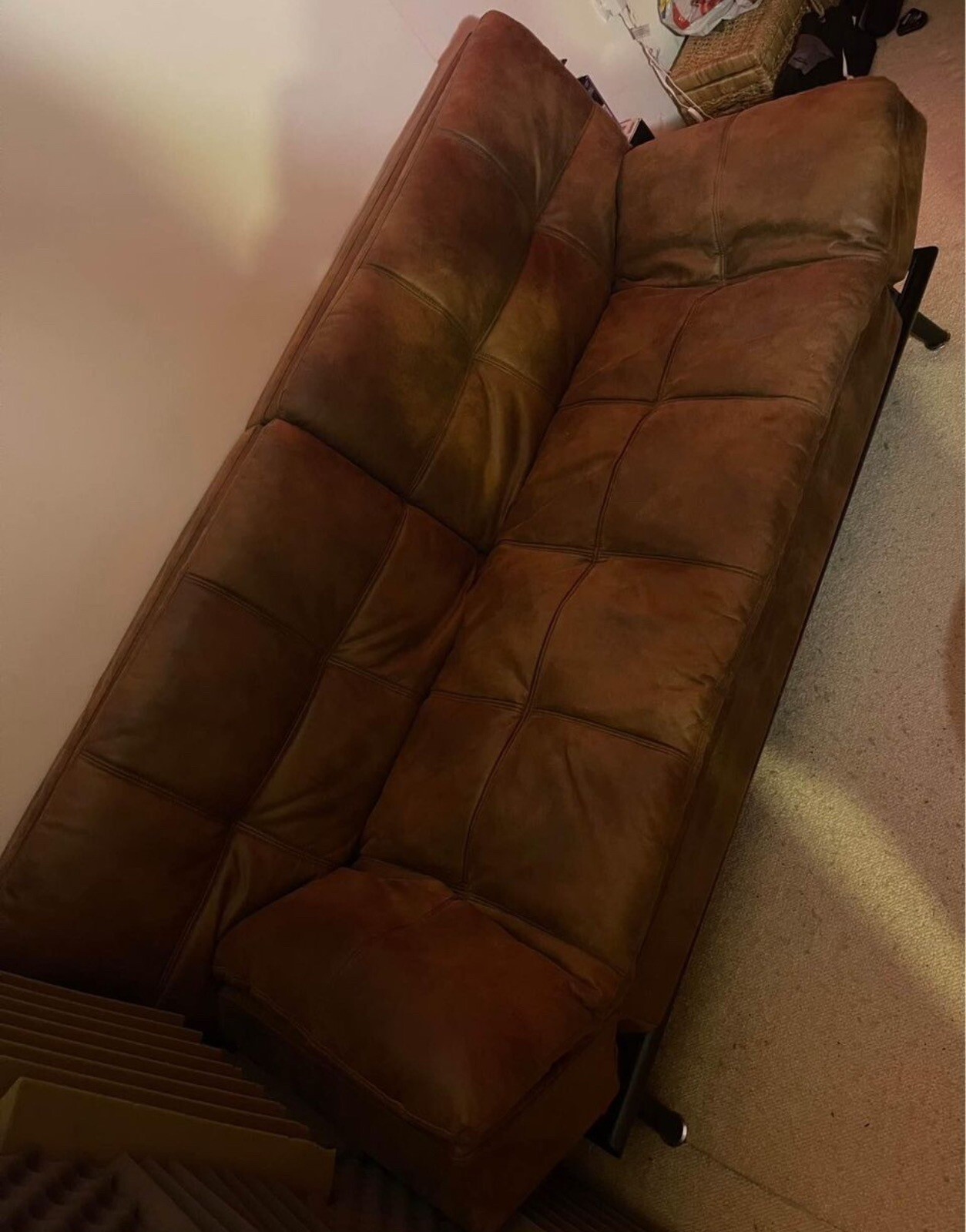 Sleepmasters Texas Sofa Faux Leather Sofa Bed eBay