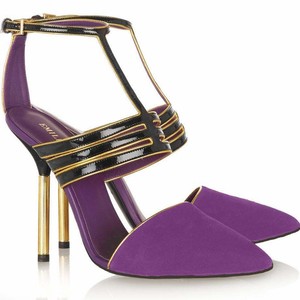 Emilio PUCCI Scarpe Sandali Pompe Viola Nero Oro UK 6/EU 39/US 8 | eBay