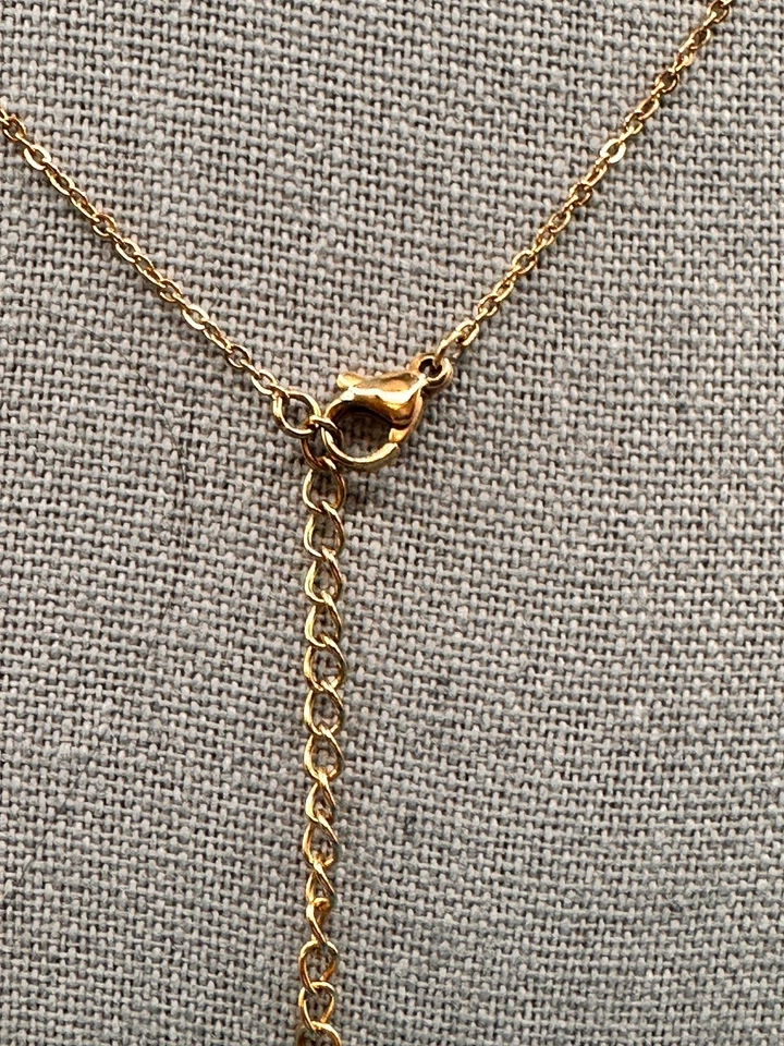 Swarovski Necklace Pendant Clear Crystal Swan Charm Gold Tone Hang Tag - Image 4 of 4