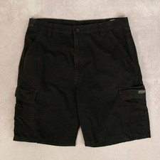 Wrangler Vintage Cargo Shorts W36 Men's Washed Black Utility