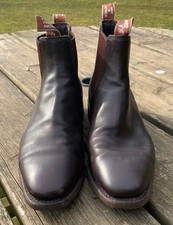 RM Williams Comfort Kangaroo Craftsman Boots, Chestnut Brown, Size 9 G