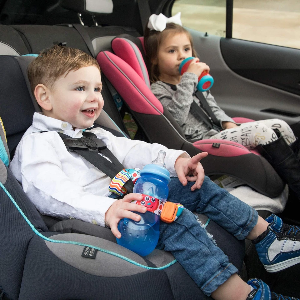 Nuby 3 Stage Grow With Me 婴儿奶瓶柔软抗绞痛乳头 11 盎司粉色 — 第 3/4 张图片