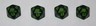4x MTG Aetherdrift D20 Dice