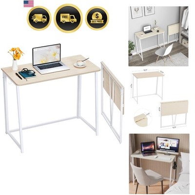 Folding Desk Small Space Compact Modern Writing Table for Home Office