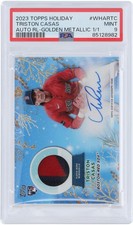 Triston Casas Red Sox Signed 2023 Topps Holiday #WHAR-TC #1/1 PSA 9 Rookie Card