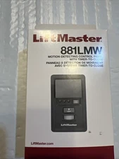 Liftmaster 881LMW Motion Detecting Control Panel  Push Button Light Switch