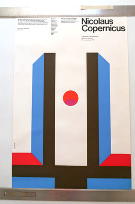 JOHN MASSEY Signed Poster Art Print '' Nicolaus Copernicus ''  (1)