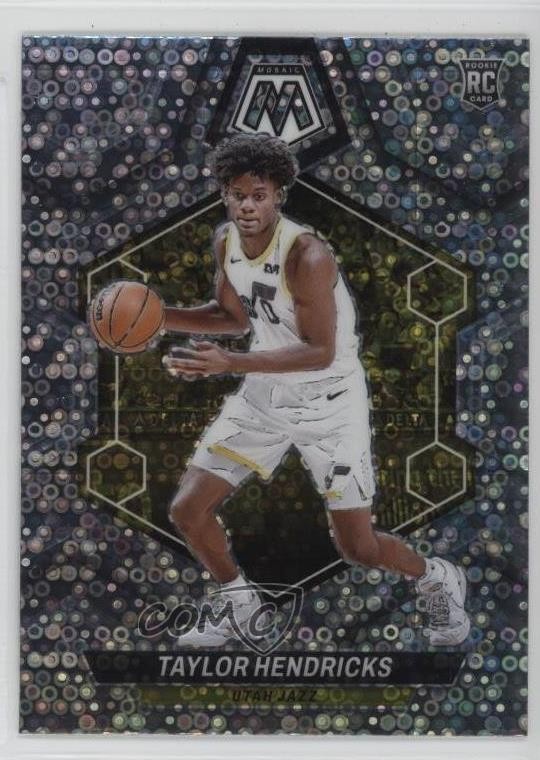 2023-24 Panini Mosaic Rookies Fast Break Silver Prizm Taylor Hendricks #221 1o2