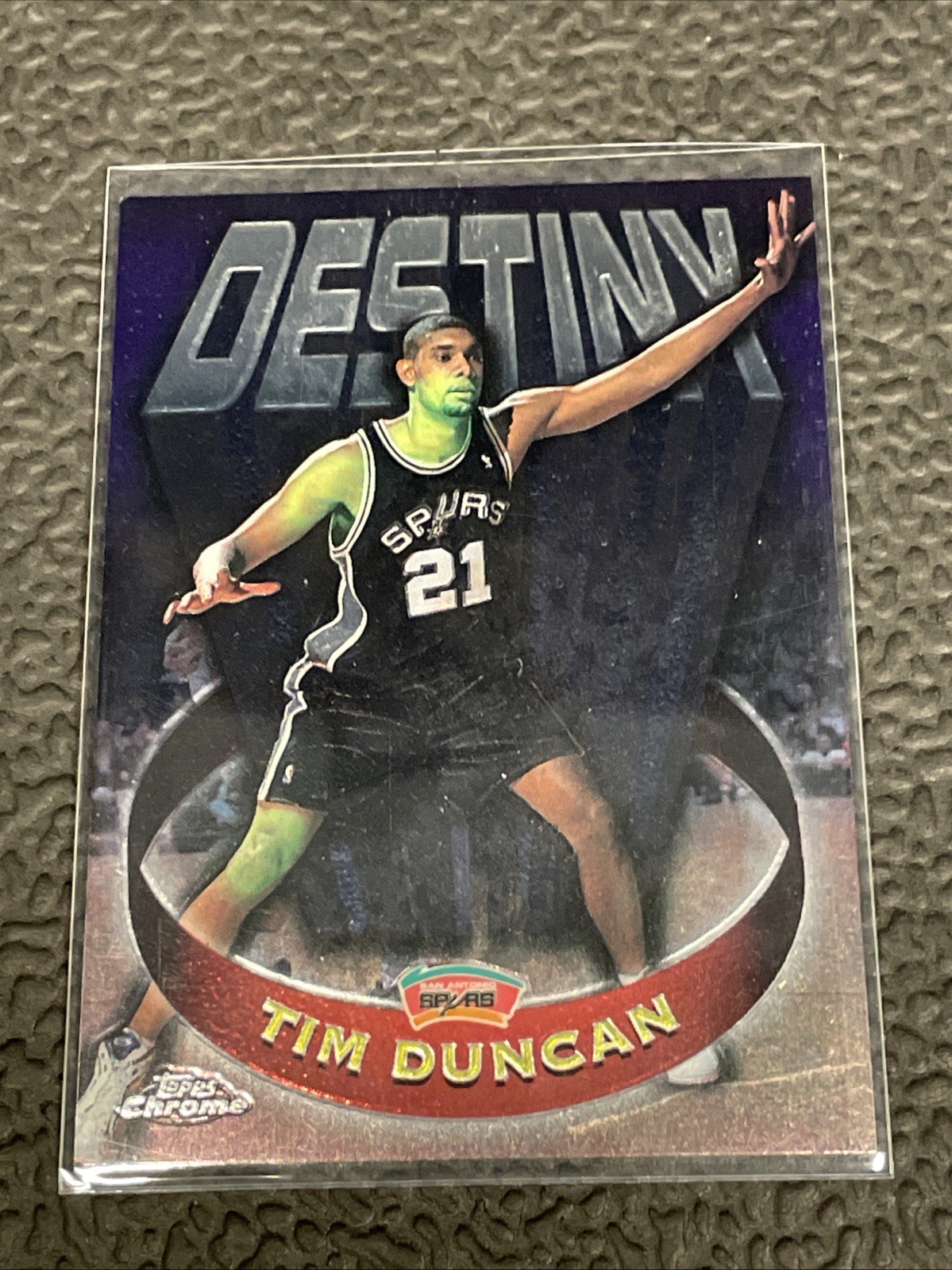1997-98 Topps Chrome - Destiny Tim Duncan #D8 (RC)