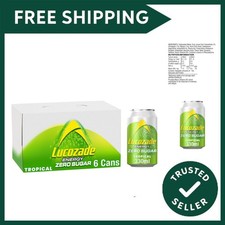 Pack of 6 Energy Zero Sugar Tropical - Perfect On-the-Go Refreshment