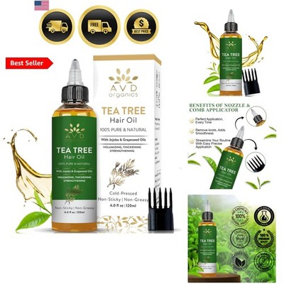 Tea Tree Oil for Hair & Scalp 120 ML | 100% Pure and Natural Tea Tree Hair Oi...