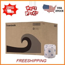 Boardwalk 2-Ply Toilet Tissue, Septic Safe White 400 Sheets/Roll 96 Rolls/Carton