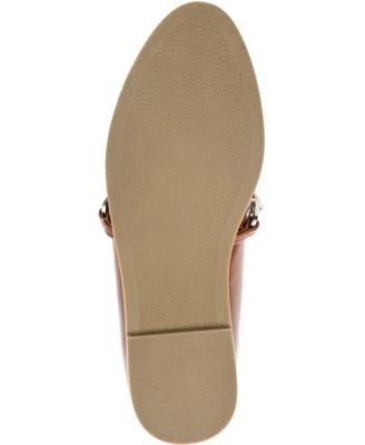 JOURNEE COLLECTION Womens Brown Chain Madison Almond Toe Slip On Loafers Shoes 7 - Picture 8 of 11