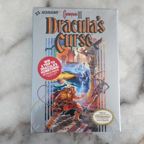 Nintendo NES CASTLEVANIA III Dracula's Curse MINT CIB Complete