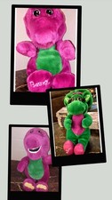 Vintage BARNEY  Baby Bop Lot 14" Plush 1992 Lyons Group Lot Of 2  8" Barney