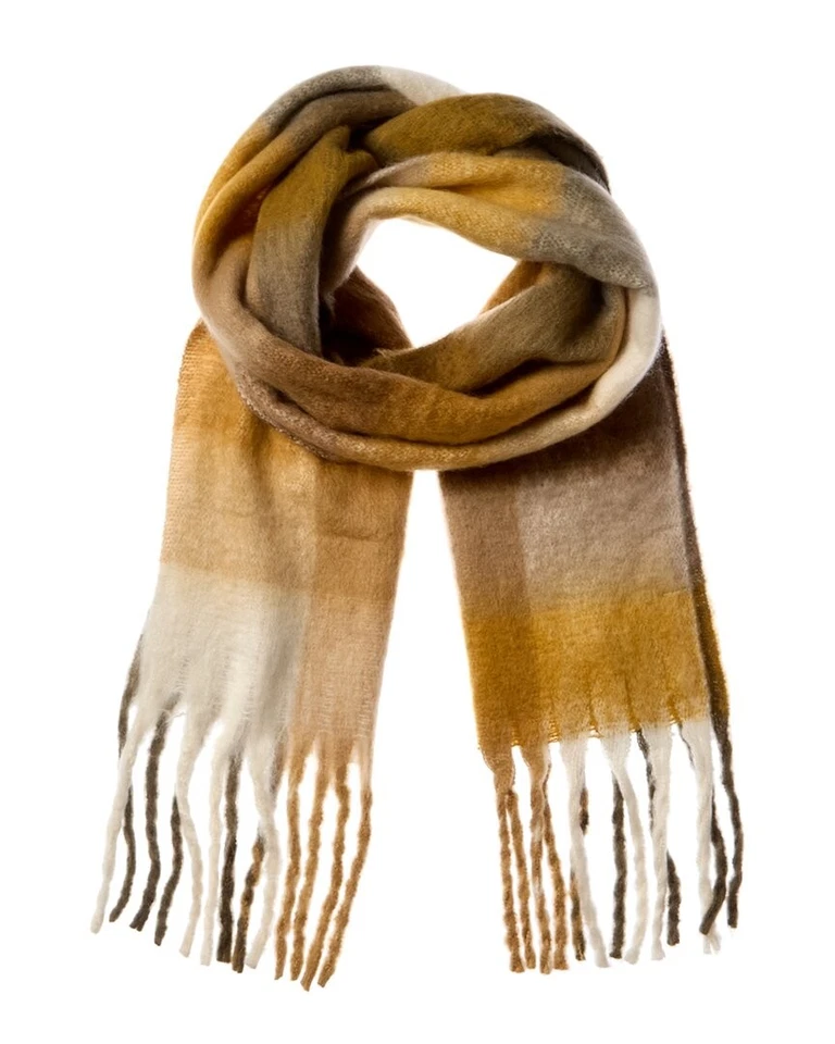 Bufanda de felpa marrón para mujer La Fiorentina