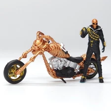 MoreArt Resin Skeleton Knight Motorcycle Doll Red Devil Version