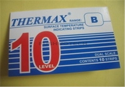 188-249°C/370-480  Thermax Temperature Label Range D 10 Level 10 Strips Tmc rk