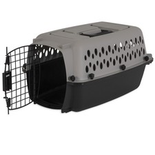 Pet Kennel 19" X-Small Plastic Dog Crate Portable Carrier for Pets Up To 10 lbs