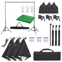Fotostudio-Set Mit Beleuchtung Und Hintergrund