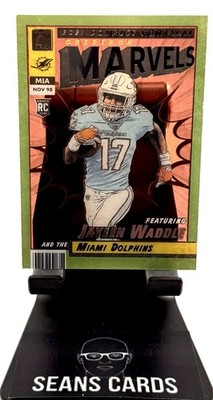 JALEN WADDLE 2021 Donruss Gridiron Marvels  Rookie Case Hit SSP RC Dolphins NFL