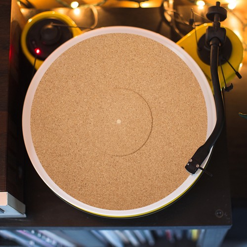2 PCS Cork Record Mat Platter Turntable Player Slip Slipmats for Vinyl - 第 6/12 張圖片