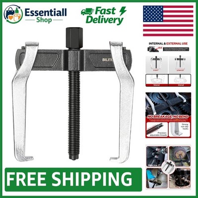 4'' 2 Jaw Reversible Gear Puller - Heavy Duty Steel for Gear & Pulley Removal